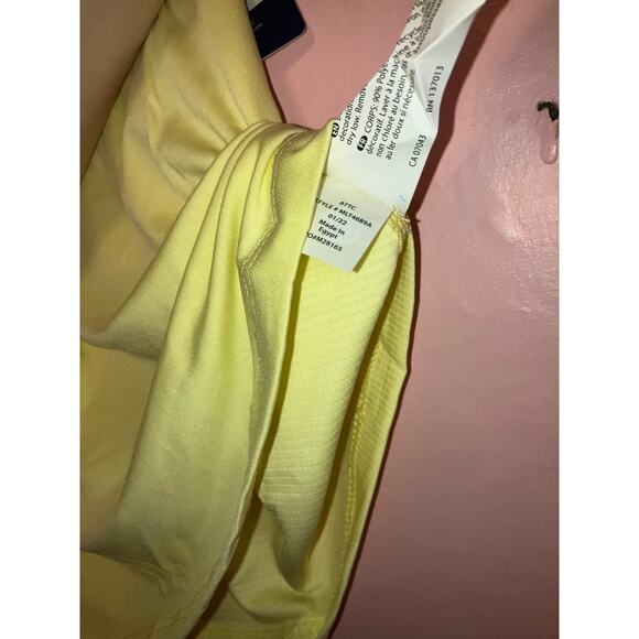 NWT Marika Yellow Athletic Tank Top Size Medium Stretchy - Picture 6 of 7